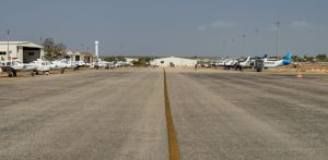 Planes on a Broome Airport strip