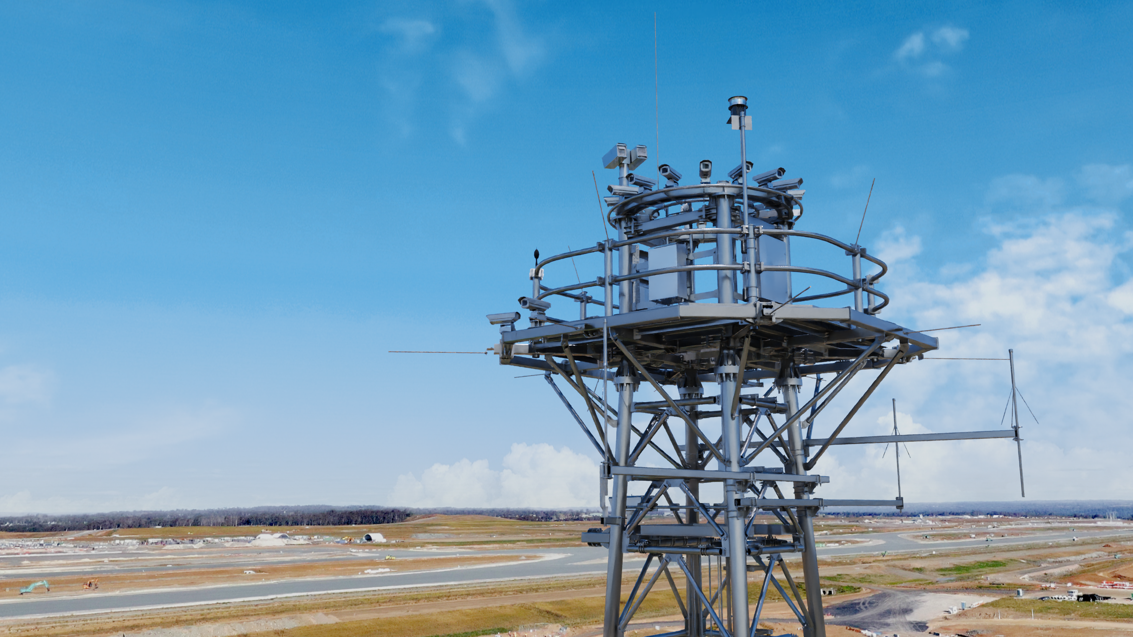 Digital Tower - Camera mast at Western Sydney International Airport