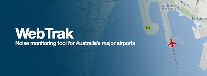 WebTrak Noise monitoring toll for Australia's major airports